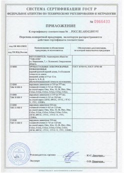 2016.11.25 Геленджик - Сваи сертификат + Трубы стальные электросварные прямошовные. Приложение 1 доп. для сертификата на сваи