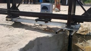 Купить сваи для ворот в Геленджик. Заказать ворота на сваях под ключ от 21427 руб